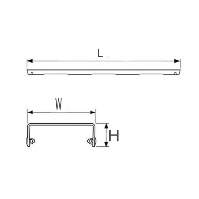 TECE Решетка "drops", 800 мм, цвет: нержавеющая сталь 600831
