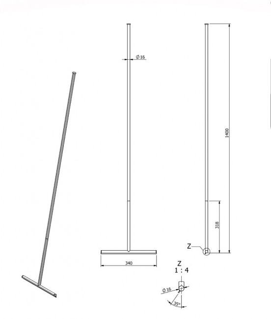 Водосгон для напольной плитки Langberger Accessories 75183