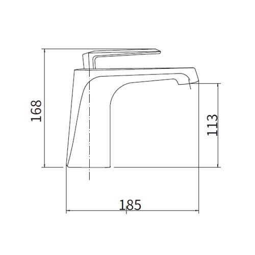 Смеситель для умывальника FASHUN хром (A1061)