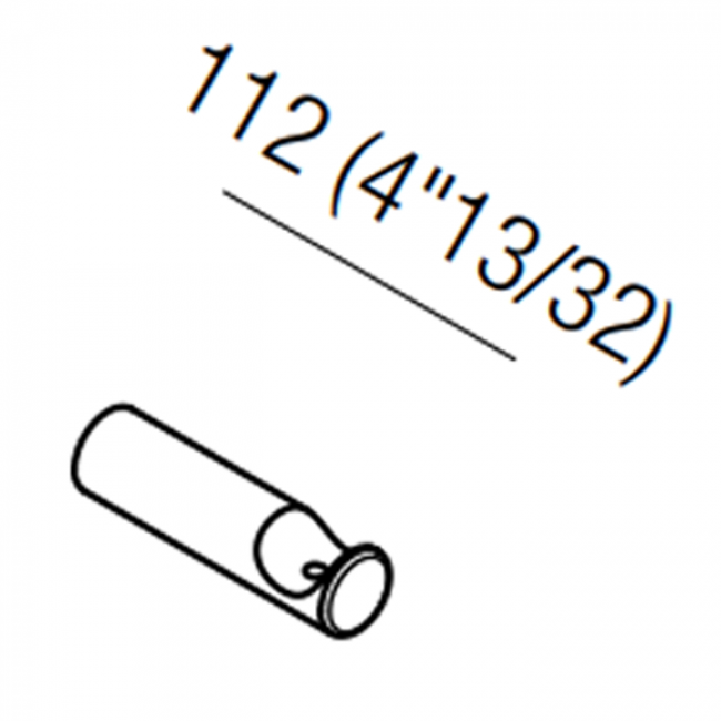 Agape Dot line Крючок подвесной, цвет: черный ADTL0470N