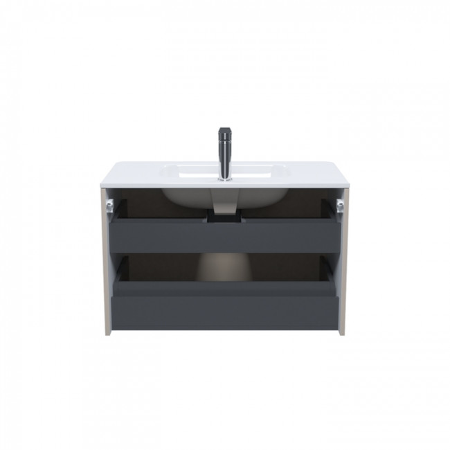 Тумба с умывальником, подвесная, 80 см, капучино, Edifice, IDDIS подходит умыв. 0108000i28 (EDI80C0i95K)