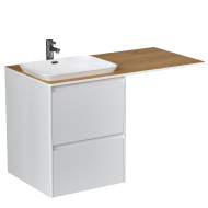 Тумба подвесная Velvex Klaufs 56*60.2Y (белый) под столешницу (tp.KLA.56.2Y)