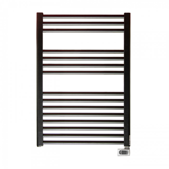 Irsap Ares Полотенцесушитель электрический 58x81.8x3см (15 трубок-2 пром), мощность:400 ватт,с электр/термостатом, провод: 120см, цвет: черный матовый