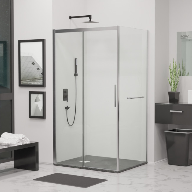 Душевой уголок RGW LE-41-1 (LE-12 + Z-060-2) 1300x800 мм Хром/Прозрачное Душевой уголок RGW LE-41-1 (LE-12 + Z-060-2) 1300x800 мм Хром/Прозрачное