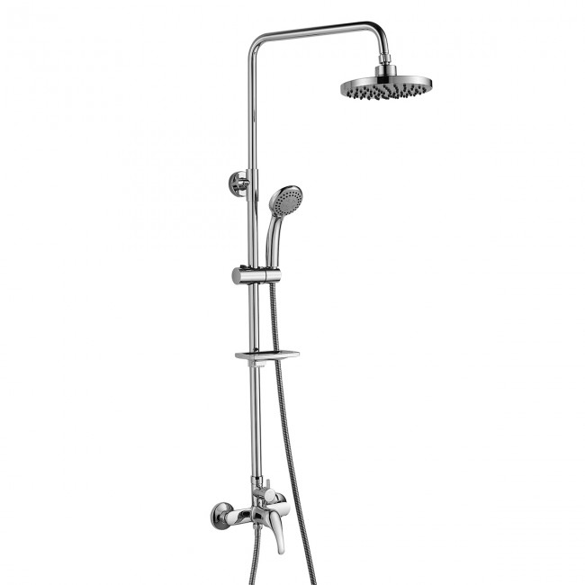 Смеситель Rossinka A для душа с регулируемой высотой штанги и лейкой Тропический дождь (A35-45) Смеситель Rossinka A для душа с регулируемой высотой штанги и лейкой Тропический дождь (A35-45)