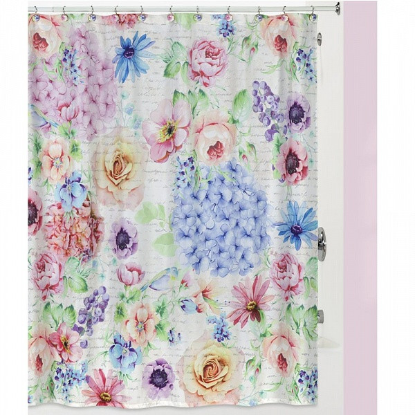 Шторка для ванной 183х183 Creative Bath Flora Bella S1274MULT