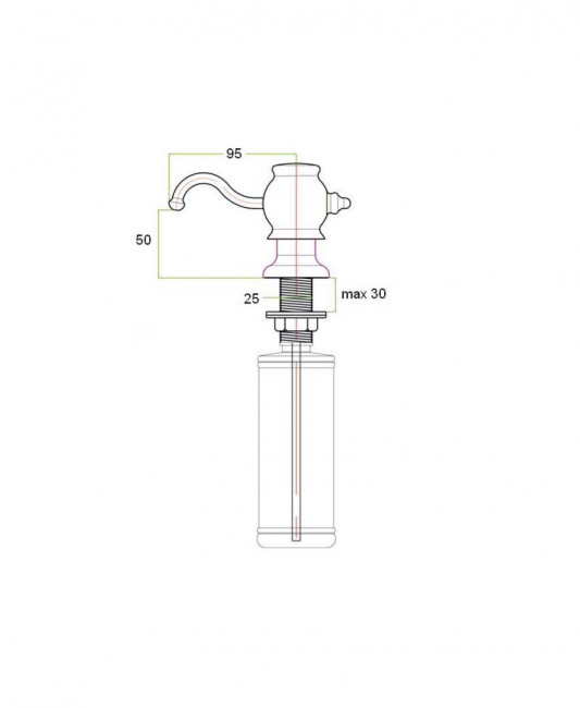 Дозатор жидкого мыла ZorG ZR-24 CR