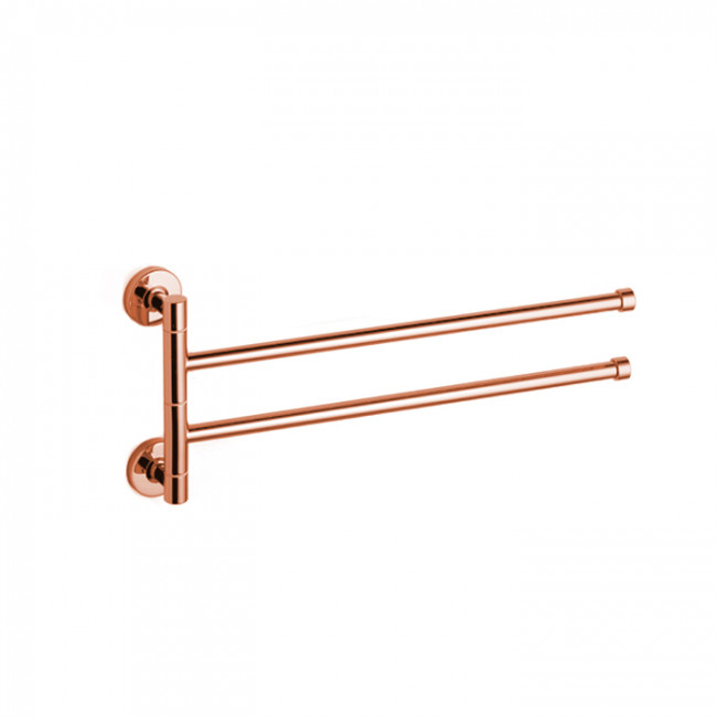 Bertocci Cinquecento Полотенцедержатель двойной, поворотный 37 см, подвесной, цвет: розовое золото Bertocci Cinquecento Полотенцедержатель двойной, поворотный 37 см, подвесной, цвет: розовое золото