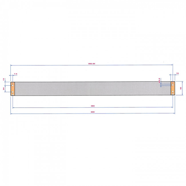 Decor Walther Brick HTE60 Полотенцедержатель 60см, подвесной, цвет: хром