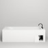 Salini Orlando Vasta kit Встраиваемая ванна 190х100х60cм, "Up&Down", сифон, щелевой слив-перелив, S-Sense, цвет: белый глянцевый