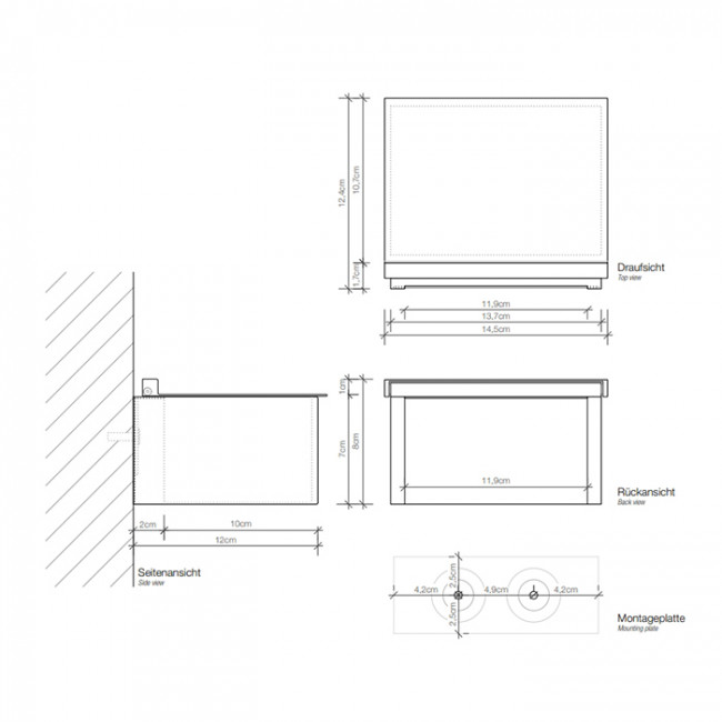 Decor Walther FB 2 Контейнер для влажных салфеток, цвет: черный матовый Decor Walther FB 2 Контейнер для влажных салфеток, цвет: черный матовый
