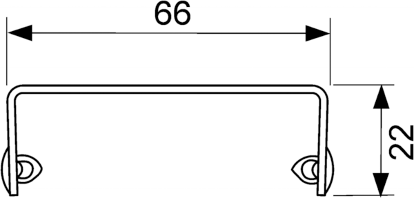 TECE Решетка "drops" , 700 мм ,нержавеющая сталь,полированная 600730