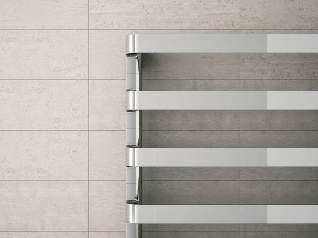 Irsap Step_E Полотенцесушитель электрический 50x77.5x10.7см ( 7плоск.трубок), мощность:250 ватт, с электр/термостатом. цвет: хром  Дизайн Antonio Citterio