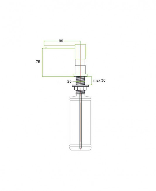 Дозатор жидкого мыла ZorG ZR-22 КВАРЦ