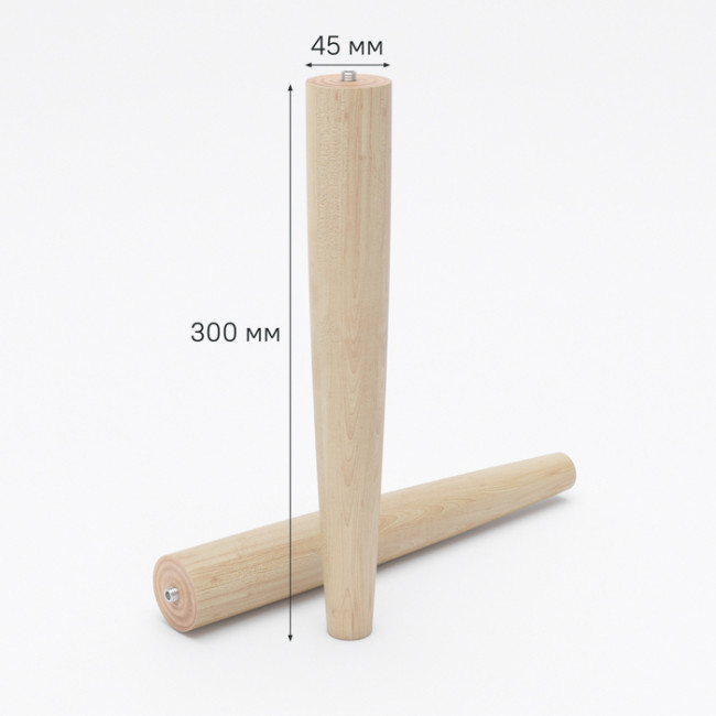 Опора мебельная, 2 шт, массив бука, 30 см, бук светлый, Optima Home, IDDIS, OPH30V1i96 Опора мебельная, 2 шт, массив бука, 30 см, бук светлый, Optima Home, IDDIS, OPH30V1i96