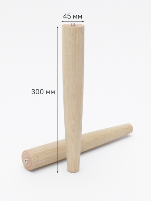 Опора мебельная, 2 шт, массив бука, 30 см, бук светлый, Optima Home, IDDIS, OPH30V1i96 Опора мебельная, 2 шт, массив бука, 30 см, бук светлый, Optima Home, IDDIS, OPH30V1i96