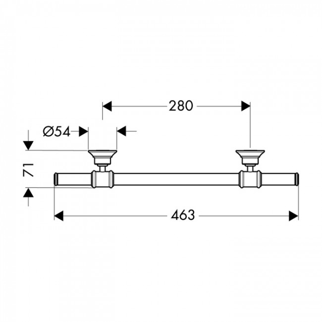 Axor Montreux Поручень подвесной, цвет: шлиф.никель Axor Montreux Поручень подвесной, цвет: шлиф.никель