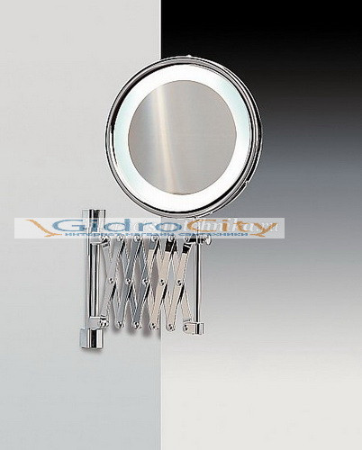 Зеркало настенное с флуор.подсветкой d.205 (гармошка) хром Windisch 99188CR 2X