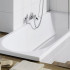 Bette Ocean Ванна с шумоизоляцией пристенная, 180х80х45см, перелив сзади, BetteGlasur® Plus, антислип, с комплектом ножек, цвет: белый