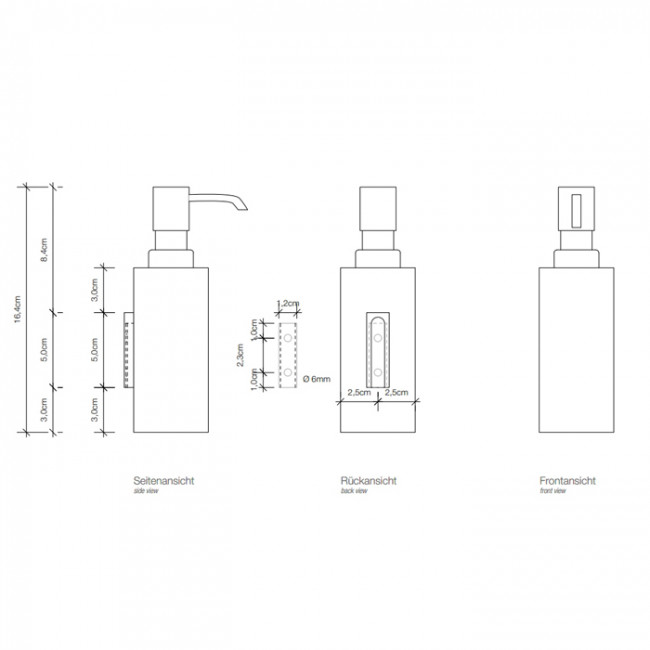 Decor Walther Cube DW 375 N Дозатор для мыла, подвесной, цвет: хром Decor Walther Cube DW 375 N Дозатор для мыла, подвесной, цвет: хром