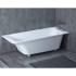 Salini Orlando Встраиваемая ванна 180х80х60cм, прямоугольная, S-Stone, цвет: белый матовый