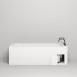 Salini Orlando Встраиваемая ванна 180х80х60cм, прямоугольная, S-Stone, цвет: белый матовый