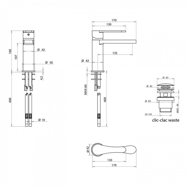 Смеситель для раковины Bongio O'Clock Green, цвет: золото 14521ORGR