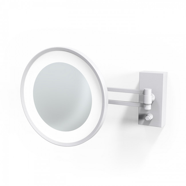 Decor Walther BS 36/V LED Косметическое зеркало 22см, подвесное, увел. 5x, подсветка LED, цвет: белый матовый Decor Walther BS 36/V LED Косметическое зеркало 22см, подвесное, увел. 5x, подсветка LED, цвет: белый матовый