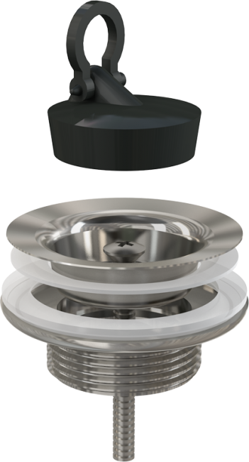 Alcaplast A439 Донный клапан сифона для умывальника 5/4" цельнометаллический