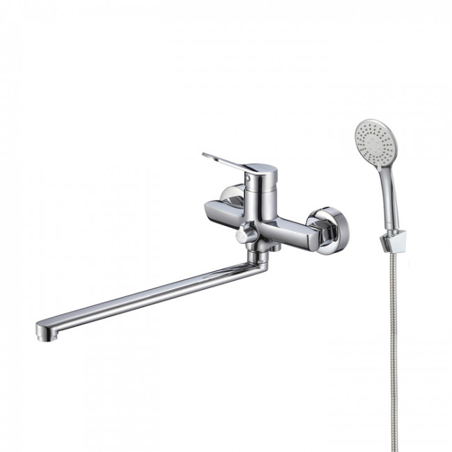 Смеситель для ванны с длинным изливом, глянцевый хром, Enjoy, Milardo, (ENJSB00M10) Смеситель для ванны с длинным изливом, глянцевый хром, Enjoy, Milardo, (ENJSB00M10)