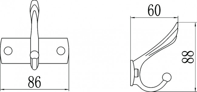 Крючок Savol двойной (S-00111C)