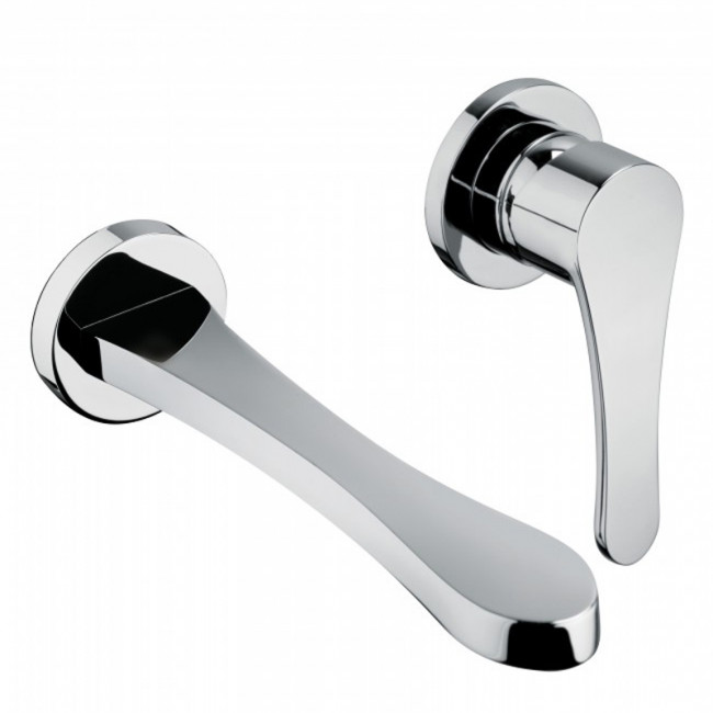 Встраиваемый смеситель для раковины излив Bongio O'Clock Green, цвет: хром