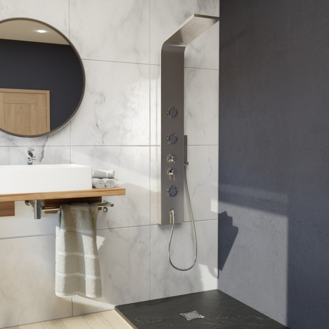 Душевая панель RGW SP-04 21140104-10 Матовый хром