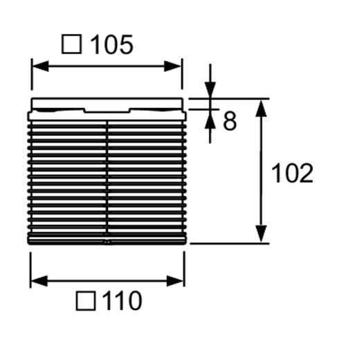 TECE Декоративная решетка 100 мм в пластиковой рамке с монтажным элементом 3660001 TECE Декоративная решетка 100 мм в пластиковой рамке с монтажным элементом 3660001