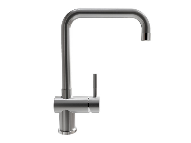 Смеситель ULGRAN Steel 023-001, цвет "брашированная сталь" (US-023-001)