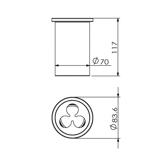 Стакан для зубных щеток настольный Langberger Lugano 23029A