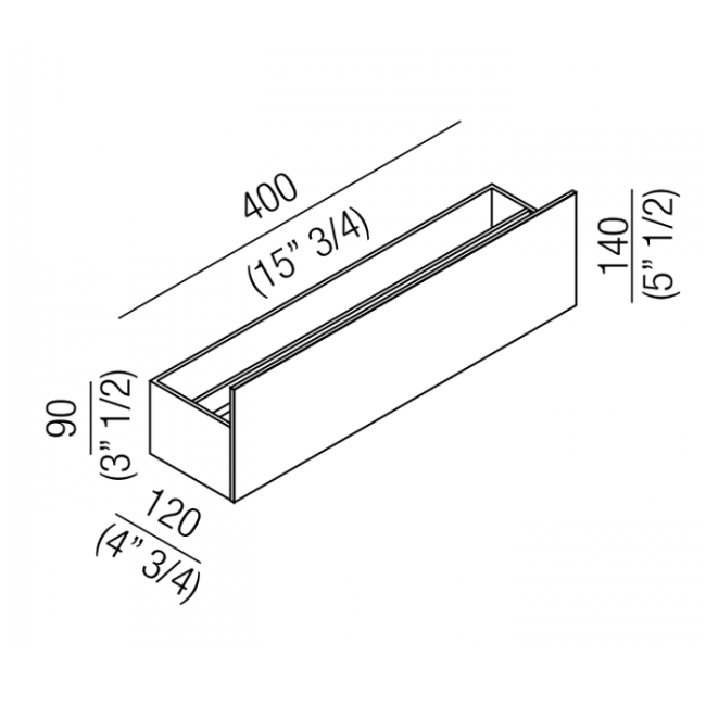 Agape Sen Полотенцедержатель, 40см, подвесной, цвет: черный
