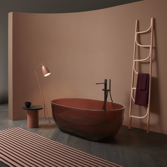 Antonio Lupi Reflex Ванна отдельностоящая, овальная, 167х86х53см, Cristalmood, цвет: Ginger Antonio Lupi Reflex Ванна отдельностоящая, овальная, 167х86х53см, Cristalmood, цвет: Ginger