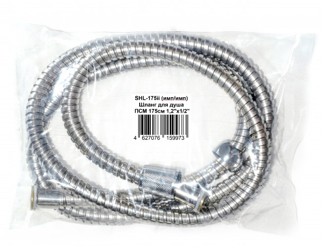 Шланг для душа ПСМ 175см 1,2"х1/2" (имп/имп) (SHL-175ii) Шланг для душа ПСМ 175см 1,2"х1/2" (имп/имп) (SHL-175ii)