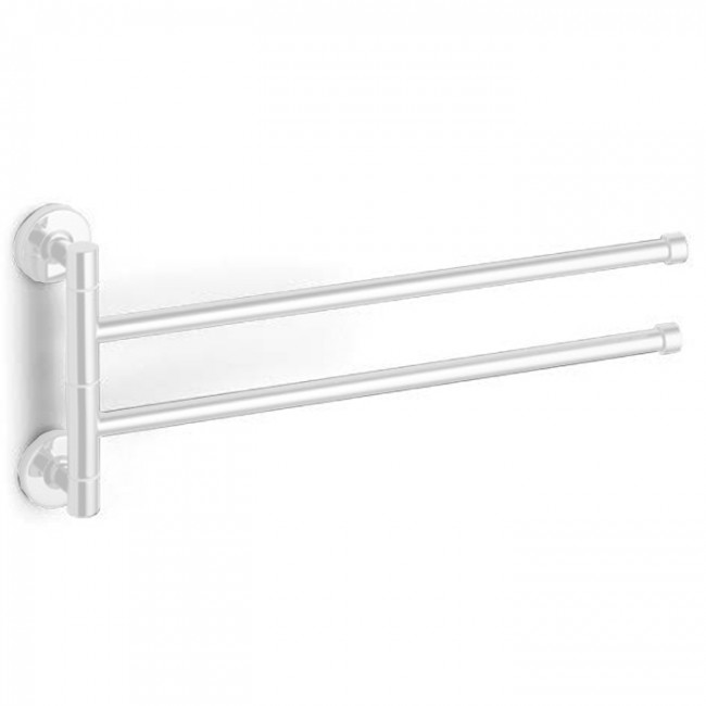 Bertocci Cinquecento Полотенцедержатель двойной, поворотный 37 см, подвесной, цвет: белый матовый Bertocci Cinquecento Полотенцедержатель двойной, поворотный 37 см, подвесной, цвет: белый матовый