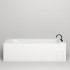 Salini Orlando Vasta kit Встраиваемая ванна 190х100х60cм, "Up&Down", сифон, щелевой слив-перелив, S-Stone, цвет: белый матовый