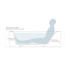 Salini Orlando Vasta kit Встраиваемая ванна 190х100х60cм, "Up&Down", сифон, щелевой слив-перелив, S-Stone, цвет: белый матовый