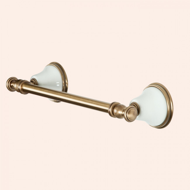 TW Harmony 014, полотенцедержатель 33,5см, подвесной, цвет: белый/бронза