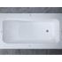 Salini Orlando Vasta kit Встраиваемая ванна 190х100х60cм, "Up&Down", сифон, щелевой слив-перелив, S-Sense, цвет: белый матовый