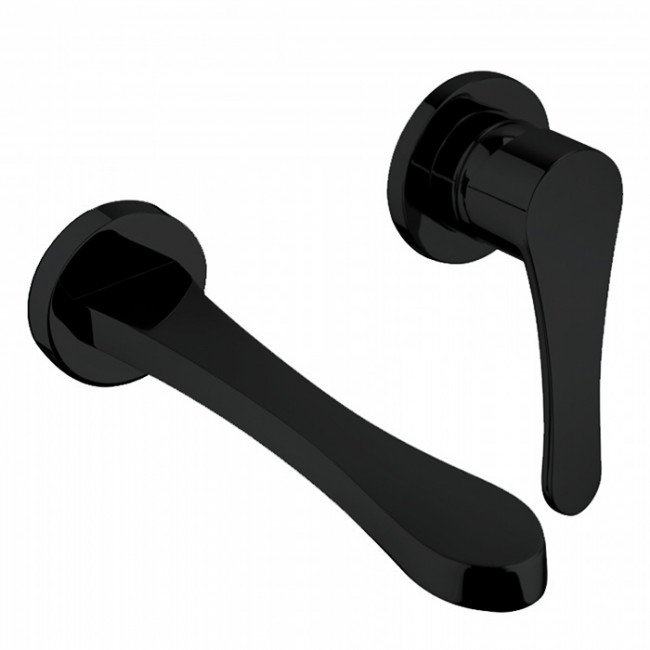 Встраиваемый смеситель для раковины излив Bongio O'Clock Green, цвет: черный матовый Встраиваемый смеситель для раковины излив Bongio O'Clock Green, цвет: черный матовый