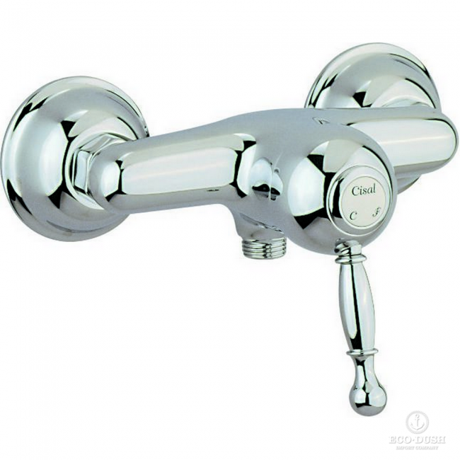 CISAL Arcana Royal Смеситель однорычажный настенный для душа, цвет: хром