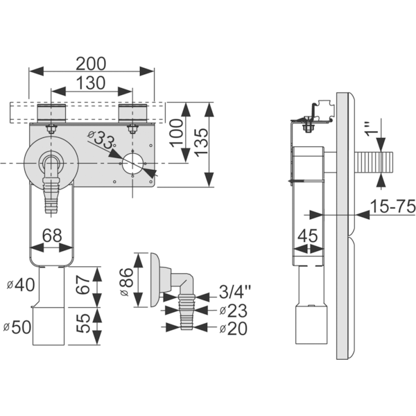 TECE Монтажный комплект для стиральной машины 9020036 TECE Монтажный комплект для стиральной машины 9020036