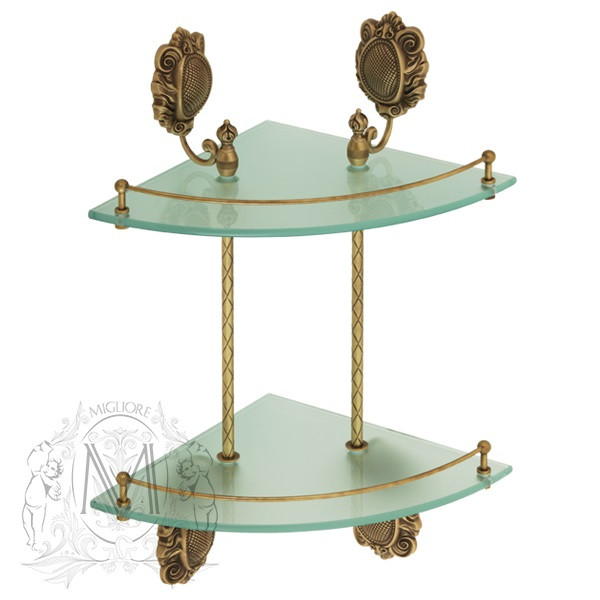 Полка с галереей угловая Migliore Cleopatra ML.CLE-60.762