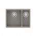 Кухонная мойка Lemark SINARA 550.2-U подстольного монтажа с доп.чашей из кварцгранита цвет: Грей (9910081)