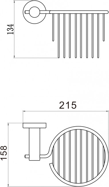 Держатель для туалетной бумаги Savol (S-005633C)